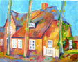 Altes Haus auf Föhr. Öl. 40 x 50