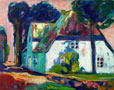 Haus auf der Insel. Öl. 40 x 50